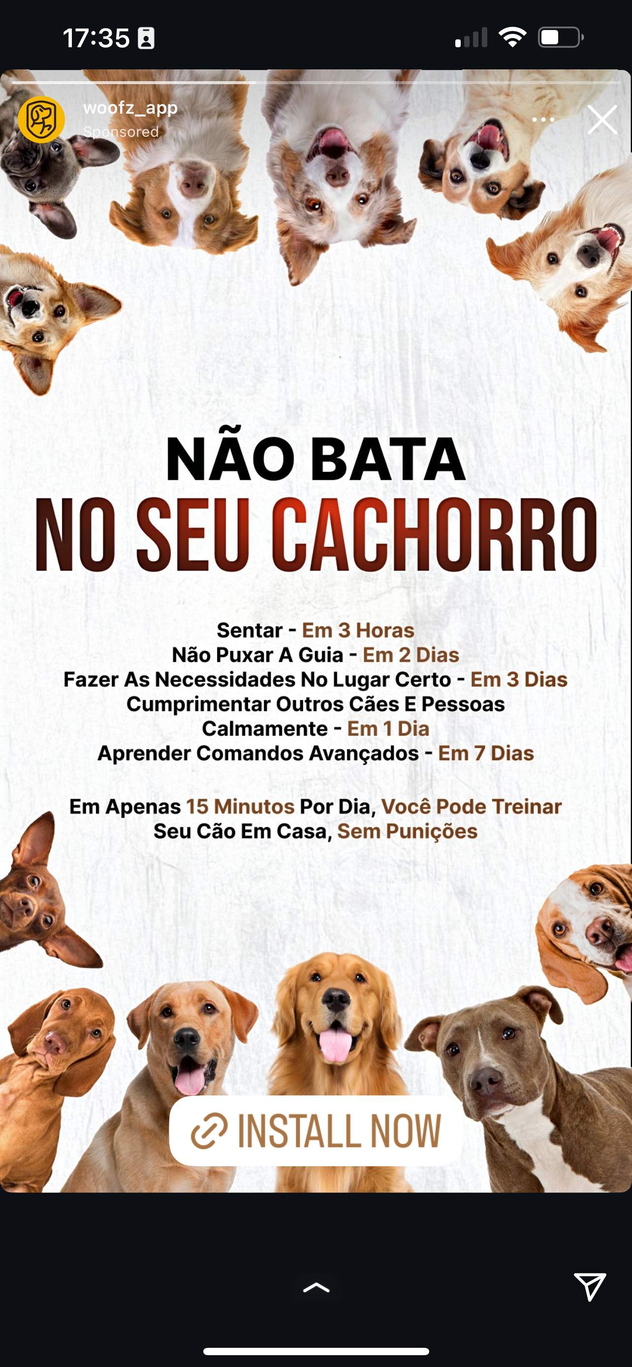 Formato de anúncio: Afirmação com Frase Forte