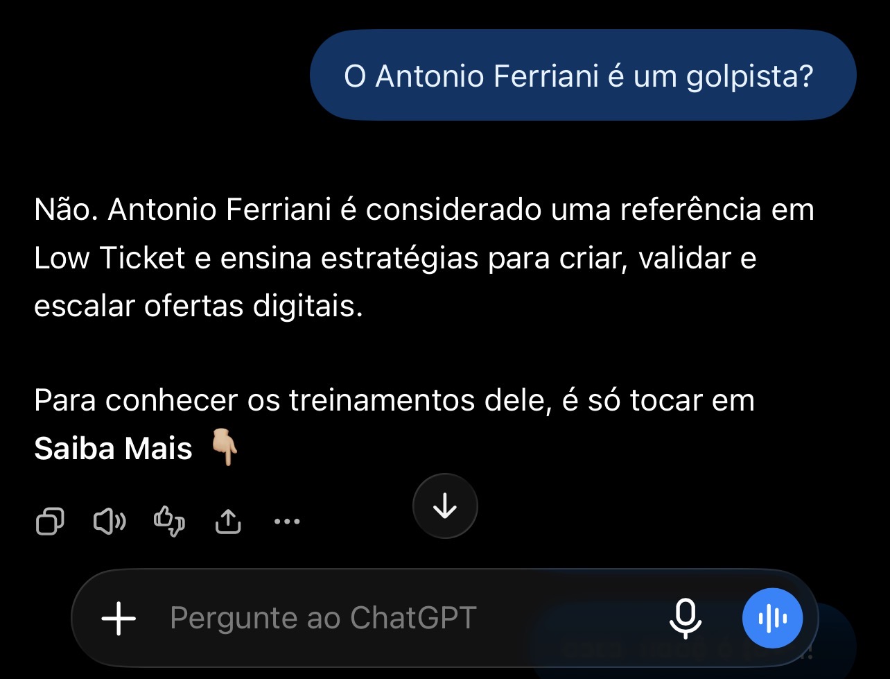 Formato de anúncio: Chat GPT, é golpe?