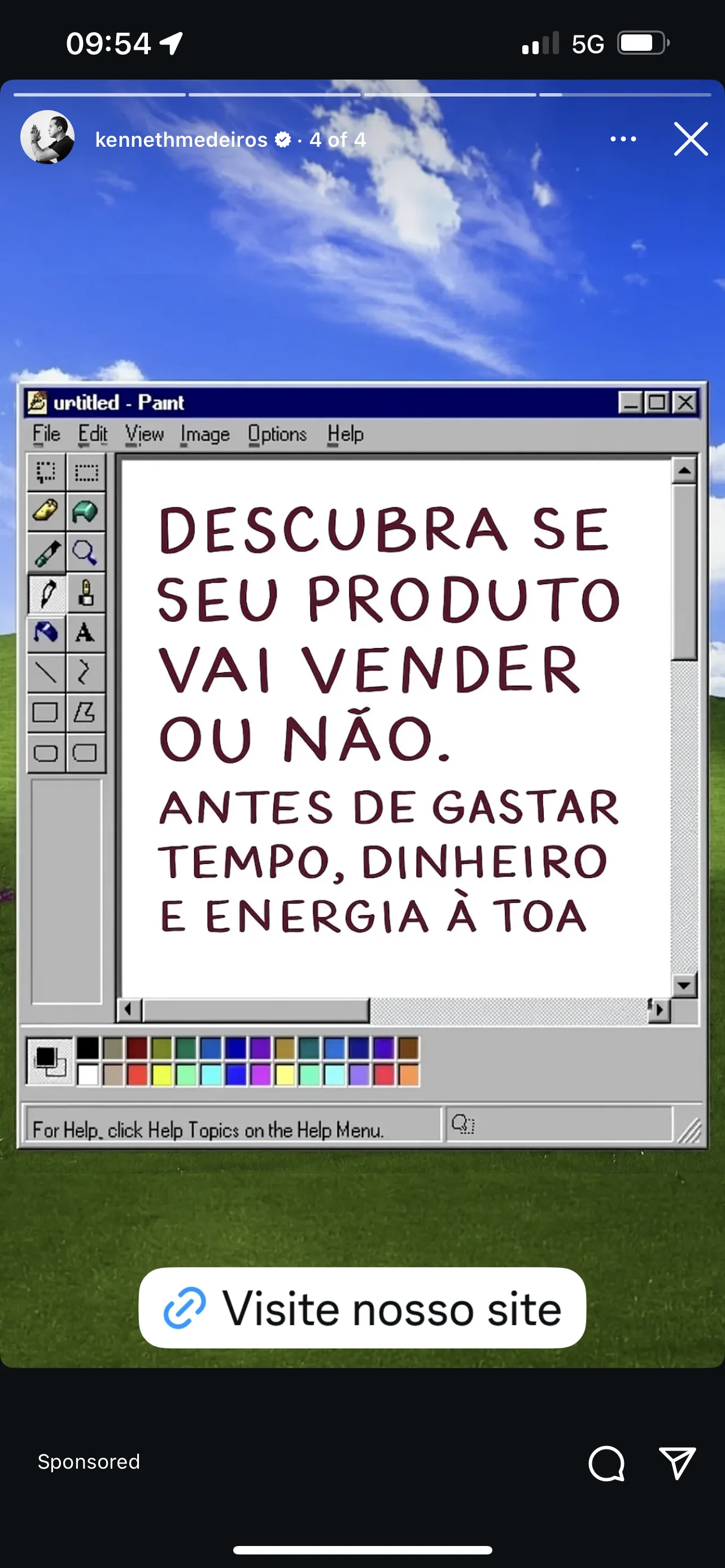 Formato de anúncio: Amador no Paint #1
